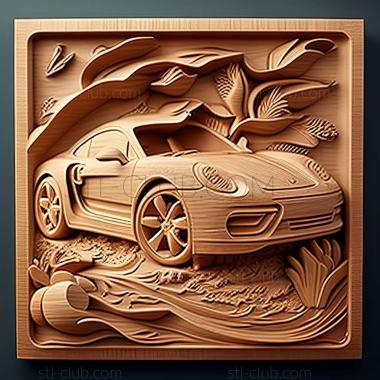3D мадэль Porsche Cayman (STL)